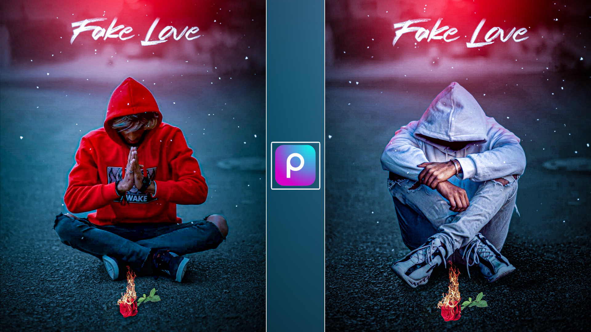 fake love photo editing picsart - DJ PHOTO EDITING