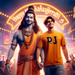 Happy Mahashivratri 3D Ai Name Photo Editing Image