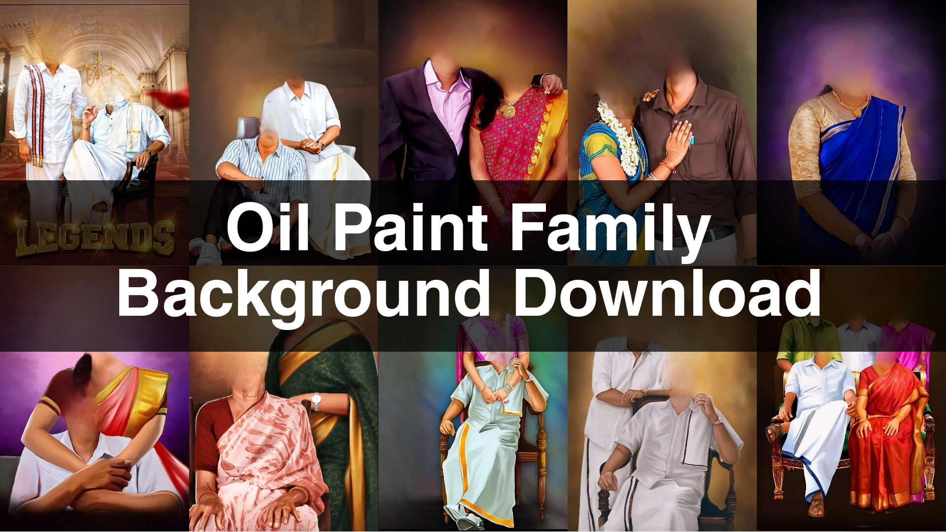 Oil Paint Family Background Download