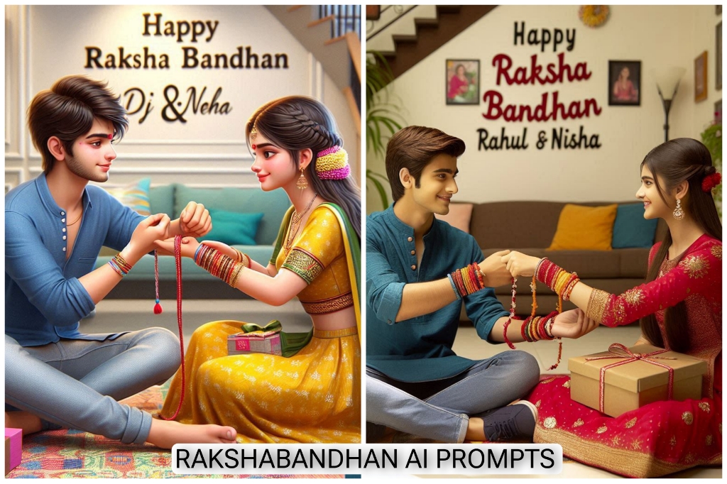 Rakshabandhan Ai Editing prompts Image