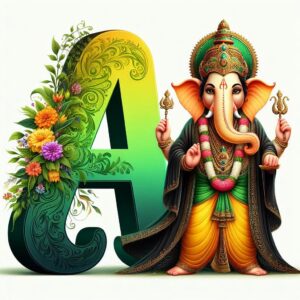 Ganesh Chaturthi 3D Name Art Ai Image Prompts image